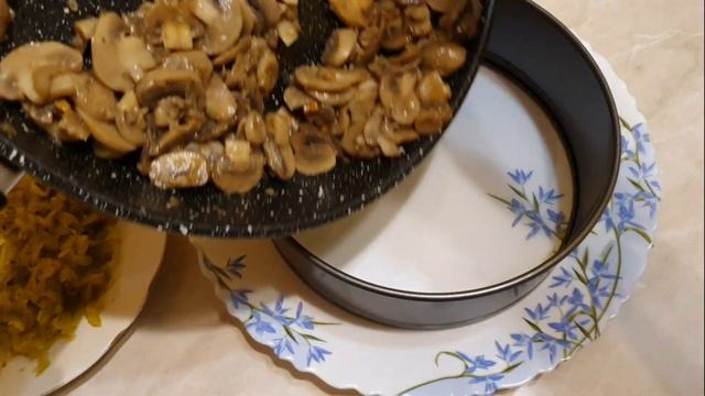Салат с Грибами. ОЧЕНЬ Вкусный Грибной Салат.