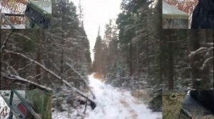 Покатушки по первому снегу на квадроциклов