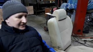 Комфортная не дорогая Скамейка из автомобильного сиденья ч1/Comfortable Bench from a car seat part