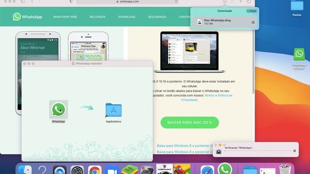 Como baixar WhatsApp no MacBook sem App Store смотреть онлайн