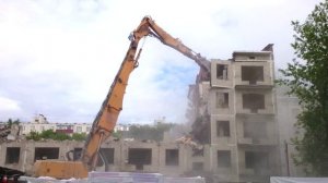 Снос пятиэтажки Реновация. Футаж_2