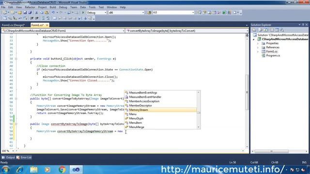 C# And Ms Access Database Tutorial #10 - How To Convert Byte Array To Image смотреть онлайн