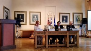 The Mayor of Athens presents TREASURE app at in Athens City Hall