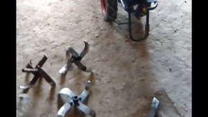 половина фрезы  вместо пропольника \Мотоблок Угра , пропольник против фрез / полольник на колеса \