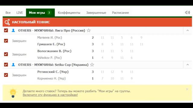 БЕСПРОИГРЫШНАЯ СТРАТЕГИЯ СТАВОК НА СПОРТ | Как разогнать депозит | Настольный теннис | Прибыльная
