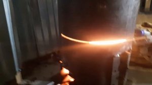 печь из газового балона в гараж ,жара?