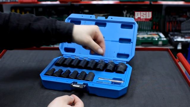 Набор головок для поврежденных болтов и гаек 16 пр. Vertul VR50927B смотреть онлайн