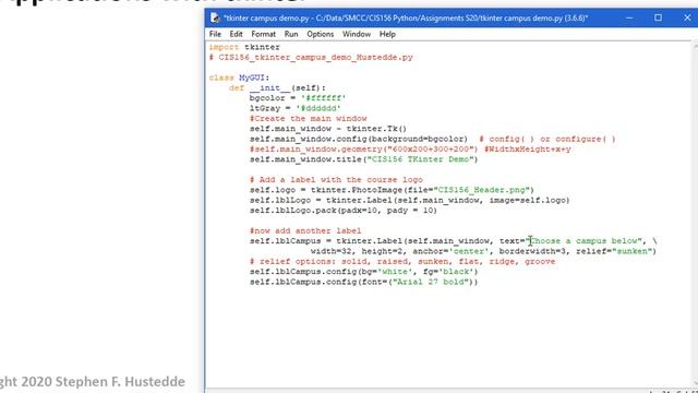 Python 11A - GUI Applications with tkinter