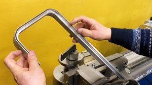 Экспериментальная гибка двойного профиля. Трубогиб для гибки профиля MASTER.3X производства БМК