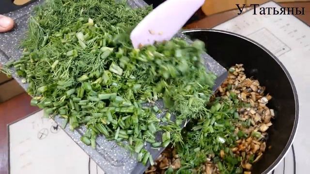 Тонкие БЛИНЧИКИ С ГРИБАМИ / Тесто для тоненьких блинчиков / Начинка из грибов / Как приготовить смотреть онлайн