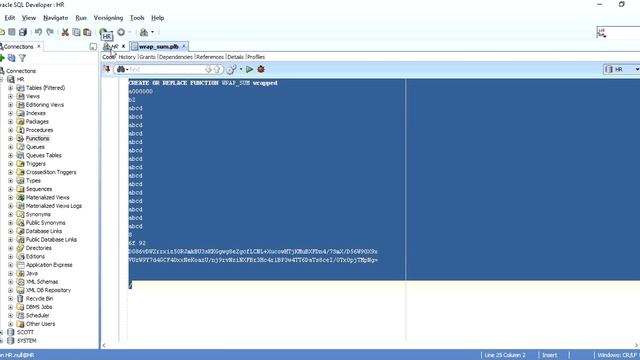 Wrapping Oracle PL/SQL code смотреть онлайн