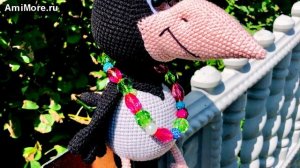 Амигуруми: схема Ворона Алёна. Игрушки вязаные крючком - Free crochet patterns.