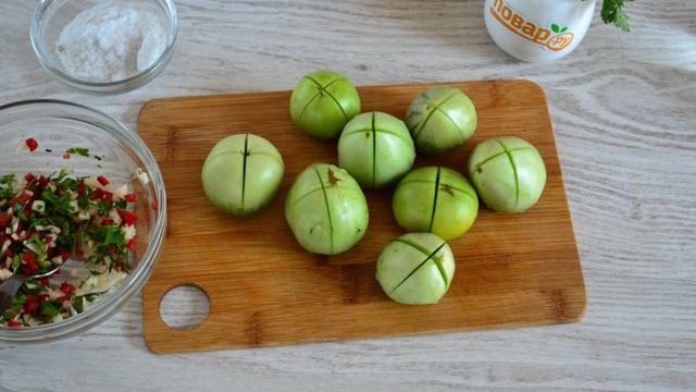 Армянчики из зелёных помидор
