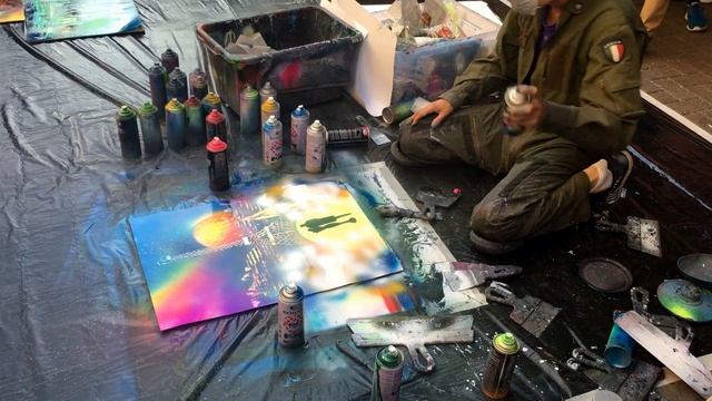 Spray Paint Art - Эксклюзивные картины аэрозольными баллончиками - Exclusive picture of aerosol can смотреть онлайн