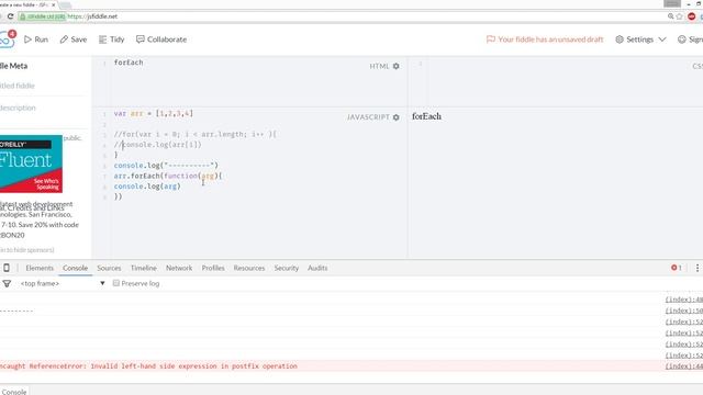 Javascript Tutorial - forEach Loop