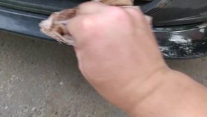 Оттираем армированный скотч с авто. 100% способ!