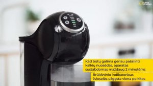 Kaip nukalkinti NESCAFÉ Dolce Gusto kavos aparatą? Genio S Plus EDG 315