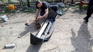 Опасный тюнинг Ваз 2109 )) Губа бампера  , ФсО вспышки Ваз2109. Бешенная девятка)