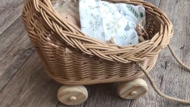 Коляска для куклы плетеная смотреть онлайн