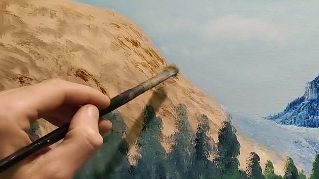 Как нарисовать горы |Как рисовать ели часть 1 Art  горный пейзаж как нарисовать пейзаж