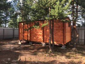 Баня из профилированного мини бруса 6-ти метровая