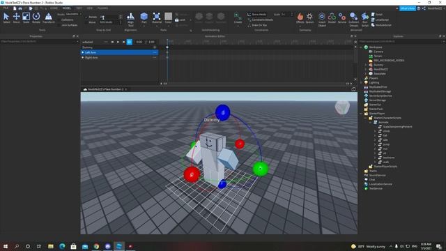 สอนทำ Walk Animation (ไม่ต้องเขียนscript) - Roblox Studio смотреть онлайн
