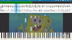 Губка боб на пианино / Как играть / Обучение / spongebob piano tutorial