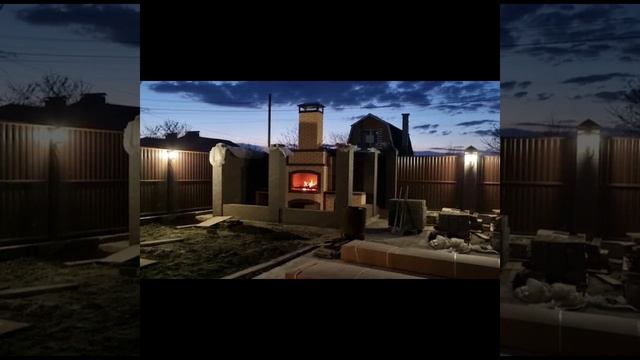 Мангал и печь под казан с функцией тандыра в беседке. смотреть онлайн