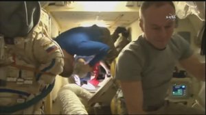 Full Soyuz MS-04 ISS Expedition 52 Farewells and Hatch Closure (Yurchikhin, Whitson, Fischer)