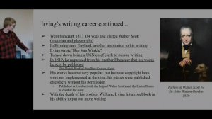 Biography and background for Washington Irving (American Literature)