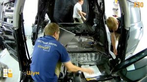 Шумоизоляция Nissan X-Trail за 1 день. АвтоШум. Уровень Комфорт.