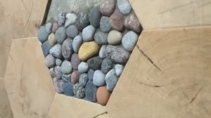 Морская галька в интерьере