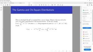 Gamma Chi Square Distributions