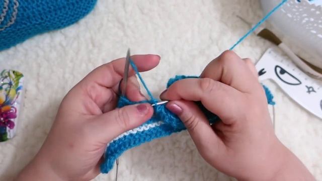 СЛЕДКИ НА 2 СПИЦАХ. САМЫЕ ПРОСТЫЕ./how To Knitting Slippers
