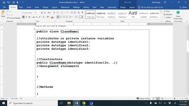 How to write a Java class смотреть онлайн