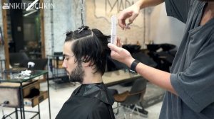 how to cut long men's haircut tutorial