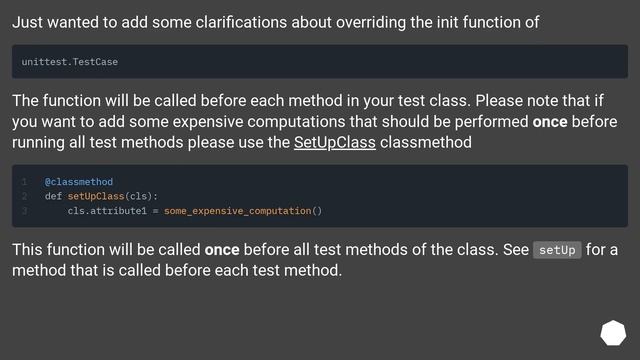 __init__ for unittest.TestCase