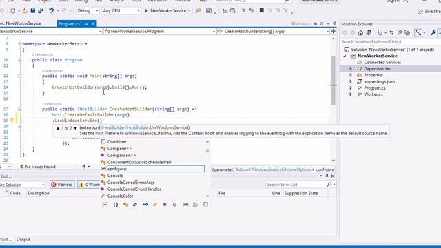 Windows Service with dotnet 5.Windows Service with .Net 5 смотреть онлайн