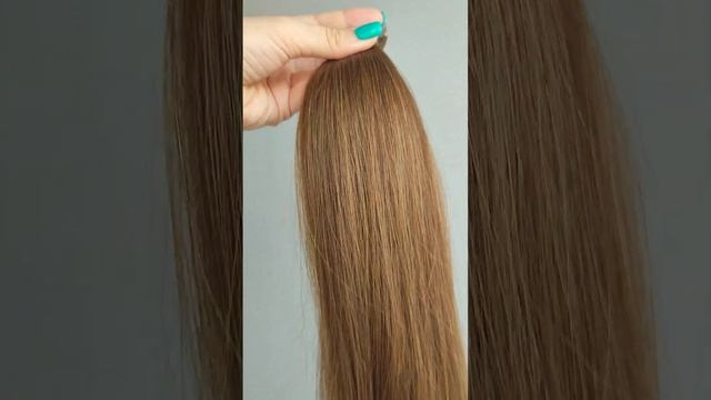 Славянка бу. Средне-русые, 100 прядей, 55 см. смотреть онлайн