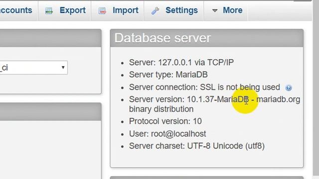How to Check your MySQL Version in PHPmyAdmin