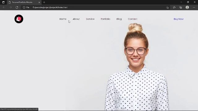 How To Create Personal Portfolio Website Just Using Html & CSS