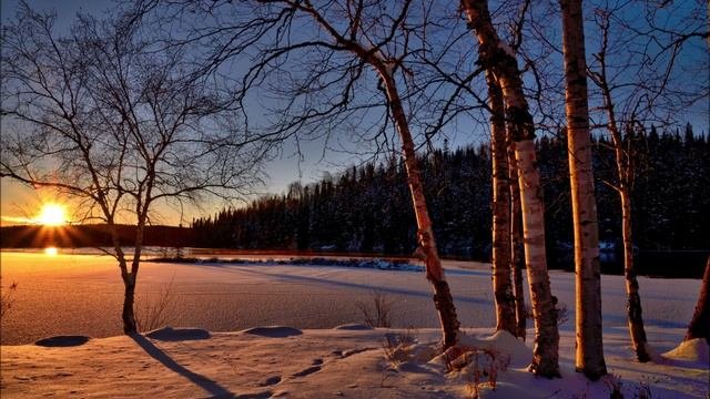 Зимнее утро, мелодия для фортепиано.