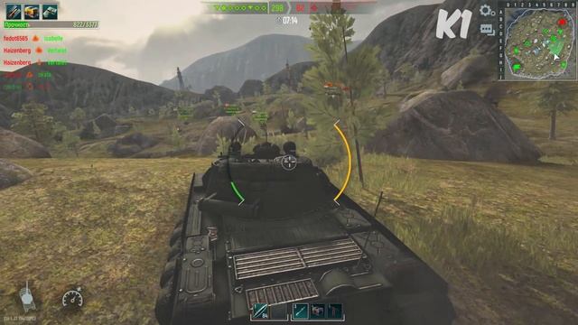 Tank Force. Карта "ПЛАТО Кьераг". Т- 62М на правом фланге \ Танки форс смотреть онлайн