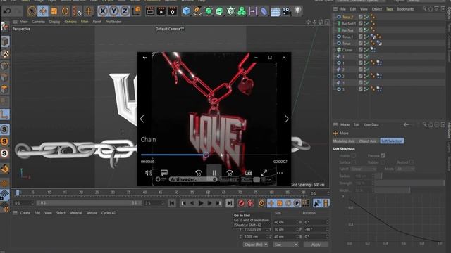 ? WATCH THIS MESMERIZING CHROME CHAIN DYNAMIC ANIMATION ? - #17 Cinema 4D Tutorial