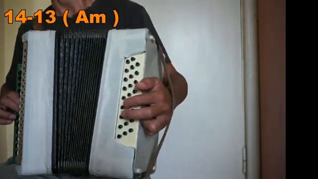 Скрипач, разбор на гармони №-68 с цифрами