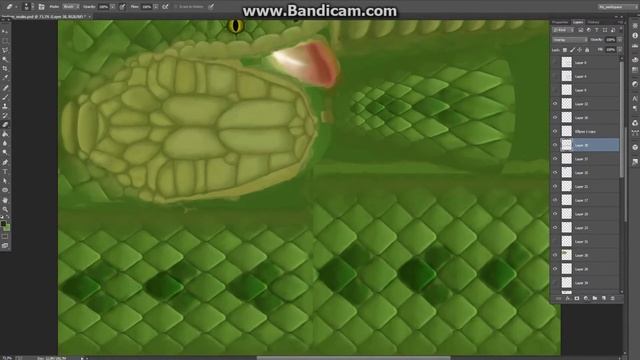 Speed texturing Snake - Part 4 /Текстурирование змеи - Часть 4 смотреть онлайн