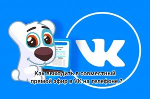 Как выходить в совместный прямой эфир в VK с телефона?