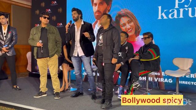 Erica Fernandes Karan Johar Laksya Kapoor At Tumhe Pyaar Karungga Song Launch Event In Mumbai