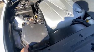 Replacing engine air filter on a 2009 Lexus GS350 AWD