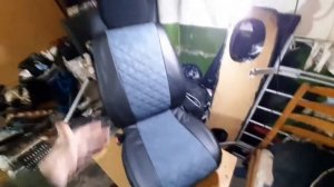 БЮДЖЕТНЫЕ ЧЕХЛЫ ИЗ ЭКОКОЖИ В ВАЗ 2105. Приятно удивили!